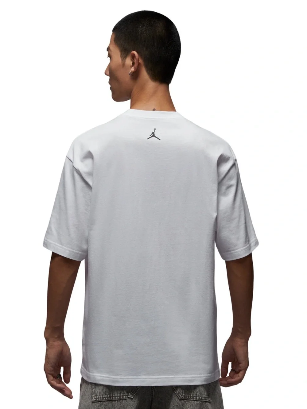Jordan White Short-Sleeve Tee with Money Chest Print